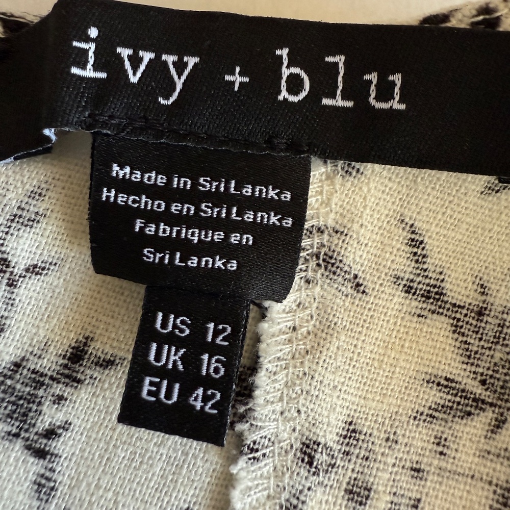 ivy + blu linen blend dress size 12 - Picture 5 of 8